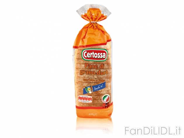 Pane Bauletto di grano duro , prezzo 0,65 &#8364; per 400 g, € 1,63/kg EUR. ...