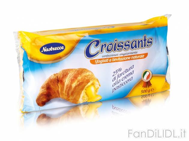 Croissant alla crema , prezzo 1,49 &#8364; per 500 g, € 2,98/kg EUR. 
- Con ...