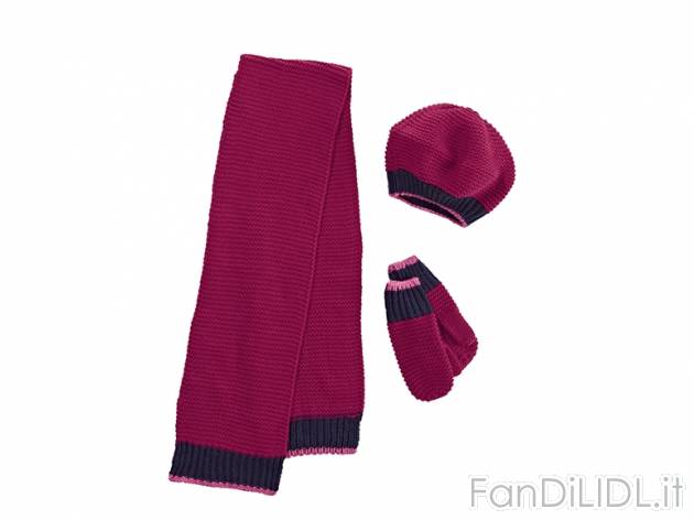 Set berretto, sciarpa e guanti da bambina Lupilu, prezzo 8,99 &#8364; per Al ...