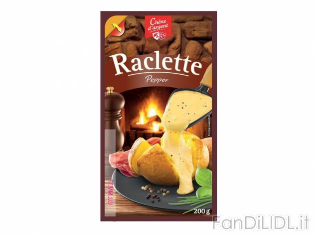 Formaggio a pasta semidura aromatizzato per raclette , prezzo 1,99 &#8364; per ...