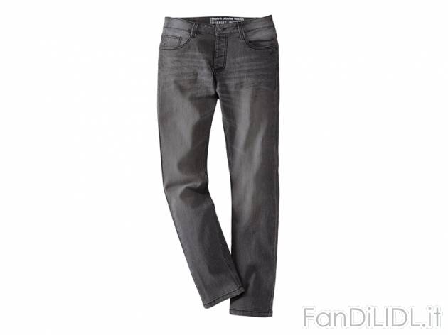 Jeans Slim Fit da uomo Livergy, prezzo 9,99 &#8364; per Alla confezione 
- Misure: ...