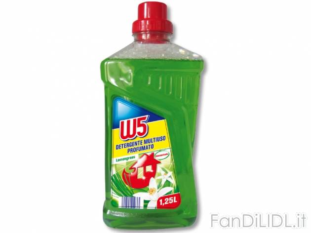 Detergente multiuso concentrato W5, prezzo 1,29 &#8364; per Alla confezione, ...