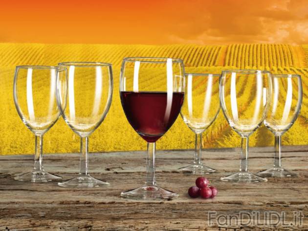 Set bicchieri per vino rosso o Bianco Ernesto, prezzo 4,99 &#8364; per Alla ...