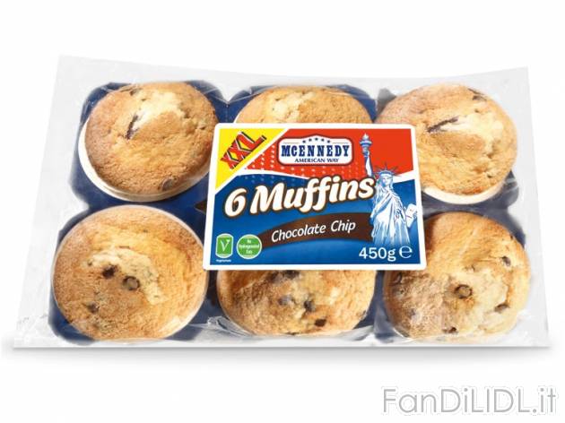 Muffin con gocce di cioccolato McEnnedy, prezzo 1,59 &#8364; per 300 g + 150 ...