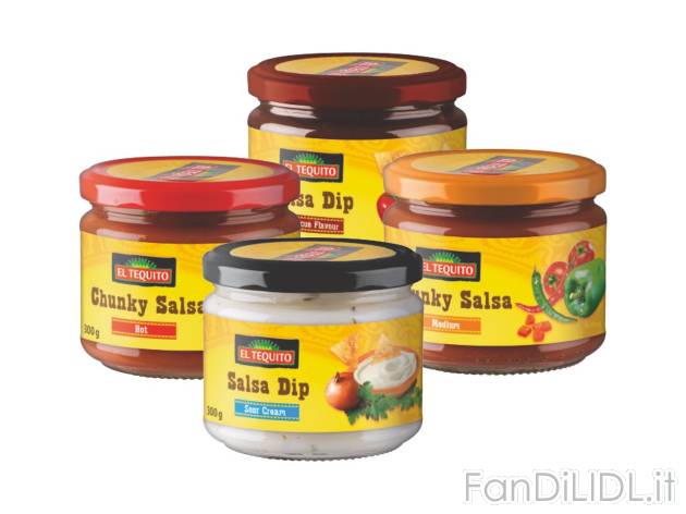 Salse Dip , prezzo 1.19 EUR 
Salse Dip 
- Piccante, Panna Acida, Chunky medium ...