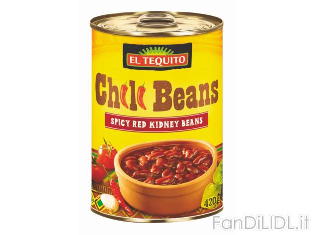 Chili Beans , prezzo 1.09 EUR  
Chili Beans    
-  Fagioli rossi in salsa piccante