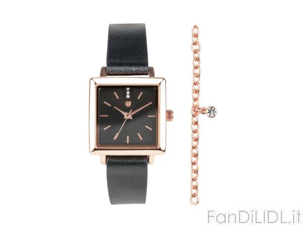 Set orologio e braccialetto da donna , prezzo 7,99 EUR 
Set orologio e braccialetto ...