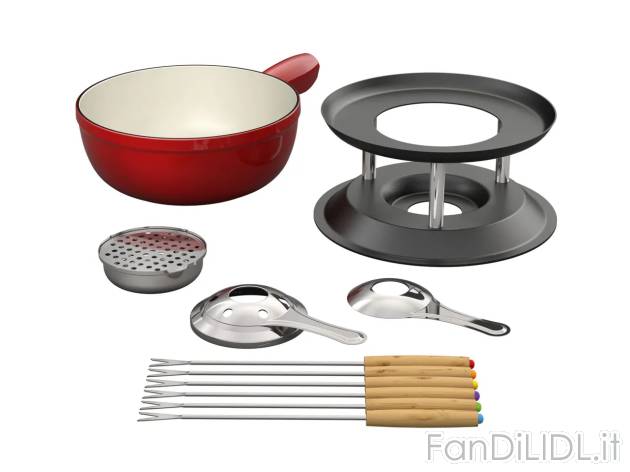 Kit in ghisa per fonduta , prezzo 49 EUR 
Kit in ghisa per fonduta 9 pezzi 
- Pentola ...