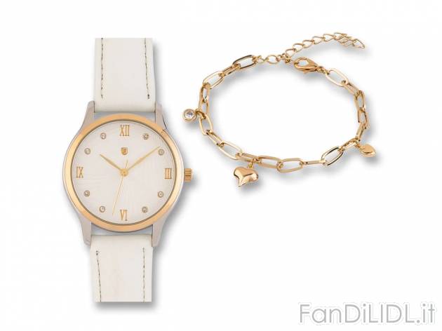 Set orologio e braccialetto da donna , prezzo 7,99 EUR