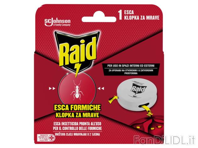 Raid esca insetticida , prezzo 2.79 EUR