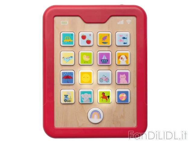 Tablet didattico in legno , prezzo 14.99 EUR