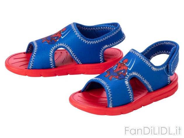 Sandali da bambino Spiderman, Paw Patrol , prezzo 5.99 EUR