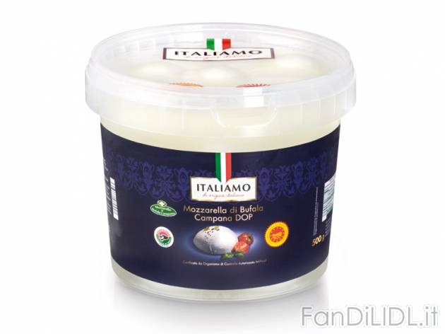 Mozzarella di bufala campana DOP bocconcini Italiamo, prezzo 3,79 &#8364; per ...