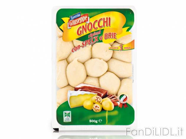 Gnocchi ripieni , prezzo 1,29 &#8364; per 500 g, € 2,58/kg EUR. 
- A scelta ...