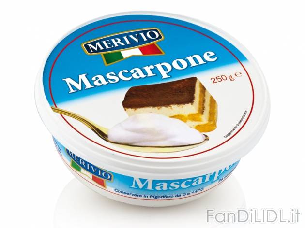 Mascarpone , prezzo 0,85 &#8364; per 250 g, € 3,40/kg EUR. 
- Perfetto per ...