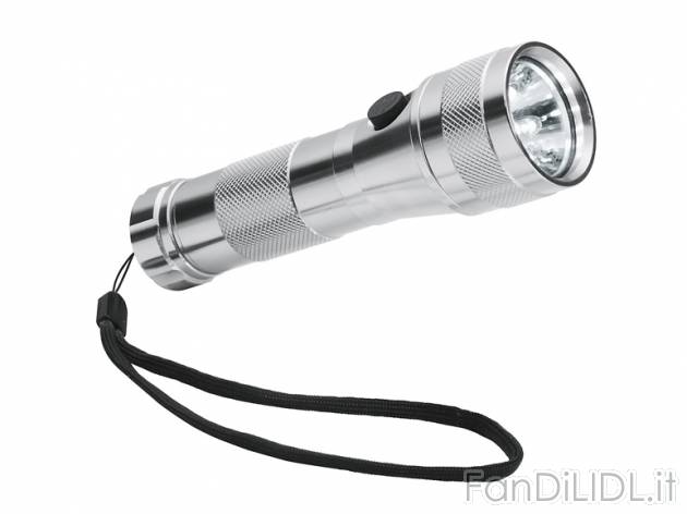 Torcia LED in alluminio Livarno Lux, prezzo 7,99 &#8364; per Alla confezione ...