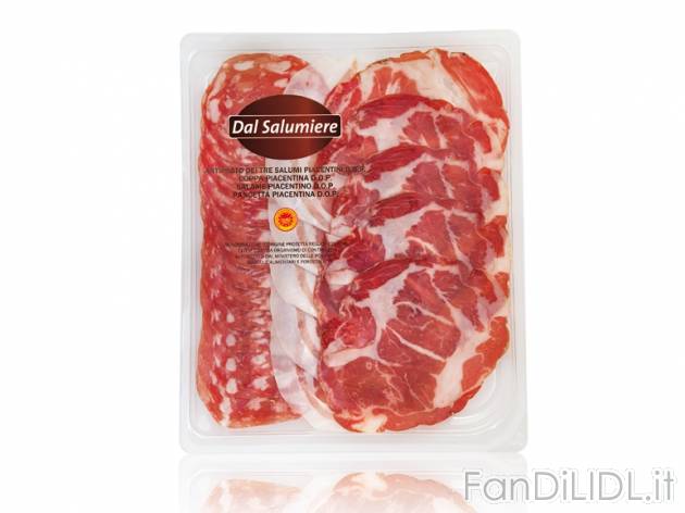 Antipasto Piacentino DOP Dal Salumiere, prezzo 1,99 &#8364; per 120 g, € 16,58/kg ...