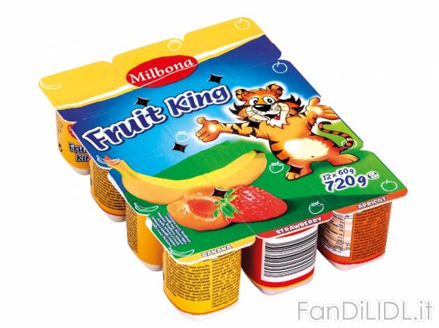 Fruit King , prezzo 1,49 &#8364; per 720 g, € 2,07/kg EUR. 
- Con calcio e ...