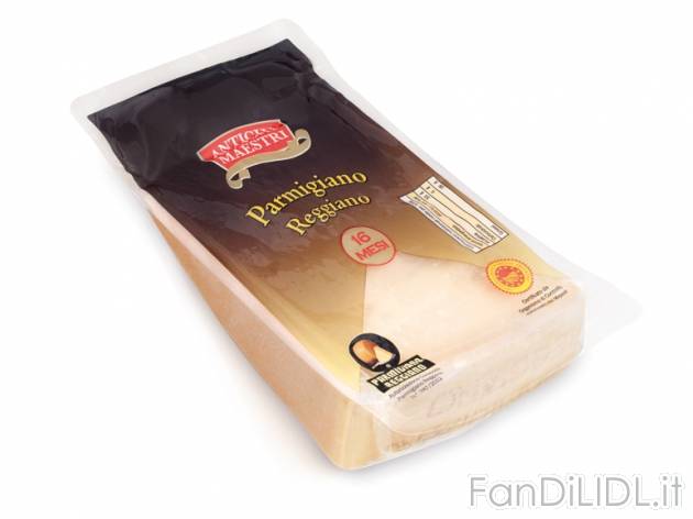 Parmigiano Reggiano DOP , prezzo 10,89 &#8364; per al kg 
-      Stagionatura 16 mesi