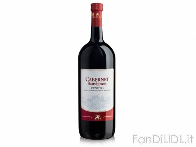 Cabernet Sauvignon del Veneto IGP , prezzo 1,99 &#8364; per 1,5 l, € 1,33/l ...