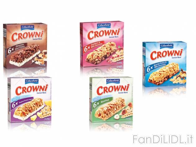 Barrette ai cereali , prezzo 1,49 &#8364; per 180 g, € 8,28/kg EUR. 
- A scelta ...