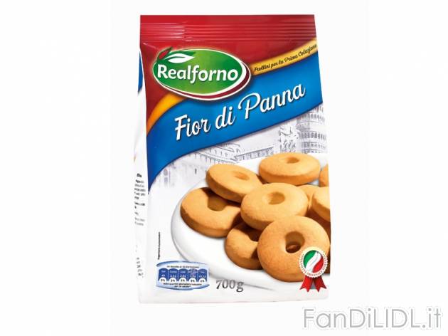 Frollini Fior di Panna , prezzo 1,19 &#8364; per 700 g, € 1,70/kg EUR. 
- ...