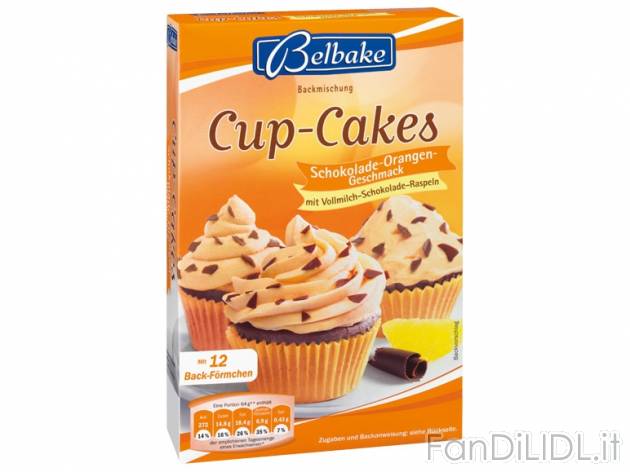 Preparato per Cup Cakes Belbake, prezzo 1,79 &#8364; per 320/326/340 g, € ...