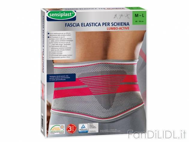 Fascia elastica per schiena Sensiplast, prezzo 19,99 &#8364; per Alla confezione ...