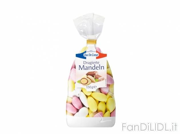 Mandorle , prezzo 1,59 &#8364; per 150 g, € 10,60/kg EUR. 
- Ricoperte con ...