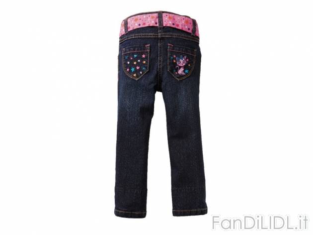 Jeans da bambina Lupilu, prezzo 7,99 &#8364; per Alla confezione 
- Con graziosa ...