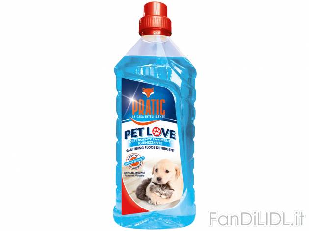 Detergente  Igienizzante per pavimenti Pet Love , prezzo 1.49 &#8364;