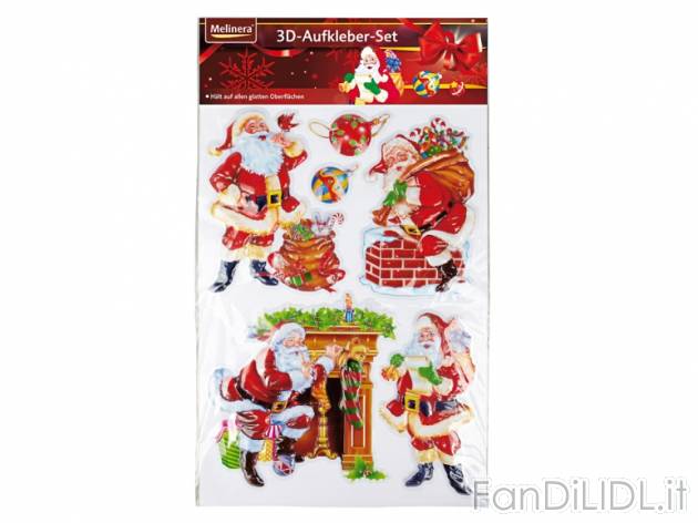 Adesivi natalizi 3D Melinera, prezzo 1,99 &#8364; per Alla confezione 
- Buona ...