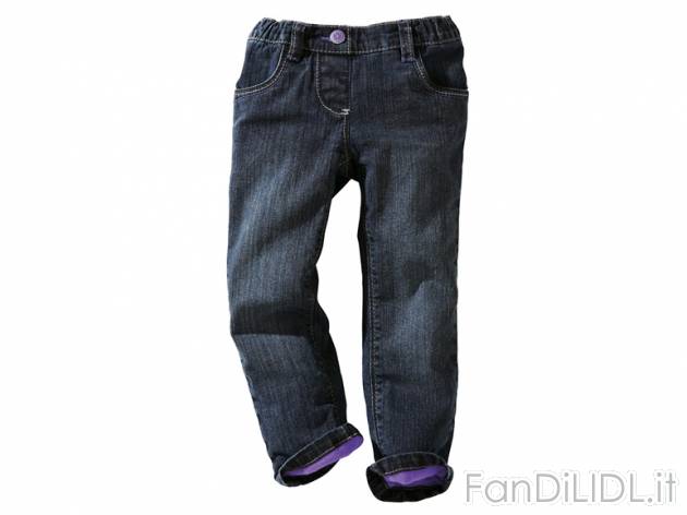 Jeans da bambina Lupilu, prezzo 6,99 &#8364; per Alla confezione 
- Calda imbottitura ...