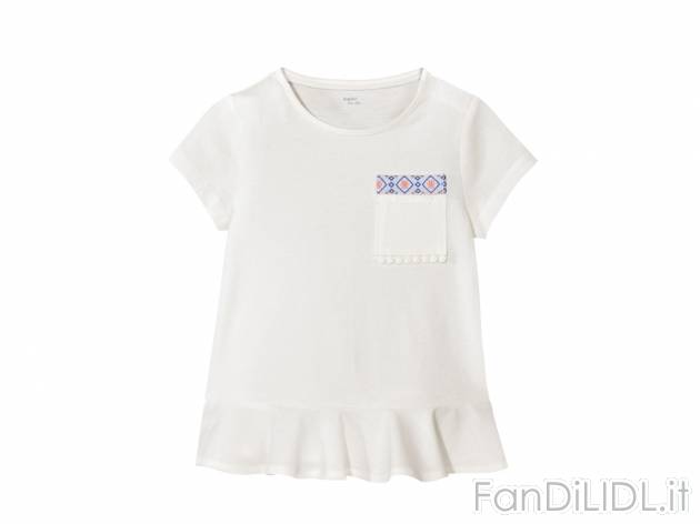 T-shirt da bambina , prezzo 4.99 &#8364;  
-  In puro cotone