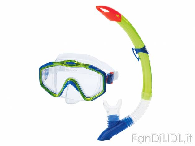 Set snorkeling per adulti, 2 pezzi , prezzo 8.99 &#8364; 
- Il boccaglio Semi-Dry-Top ...