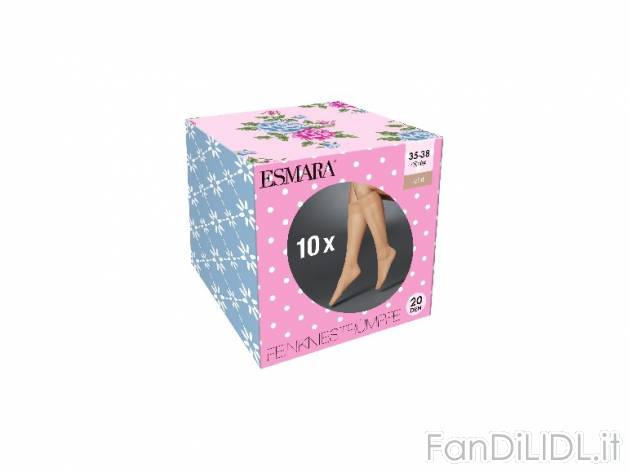 Gambaletti da donna 20 DEN Esmara, prezzo 2,99 &#8364; per Alla confezione 
- ...