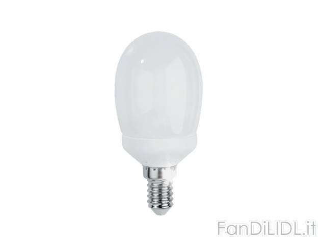 Lampadina mini spirale/goccia a risparmio energetico Livarno Lux, prezzo 2,99 &#8364; ...