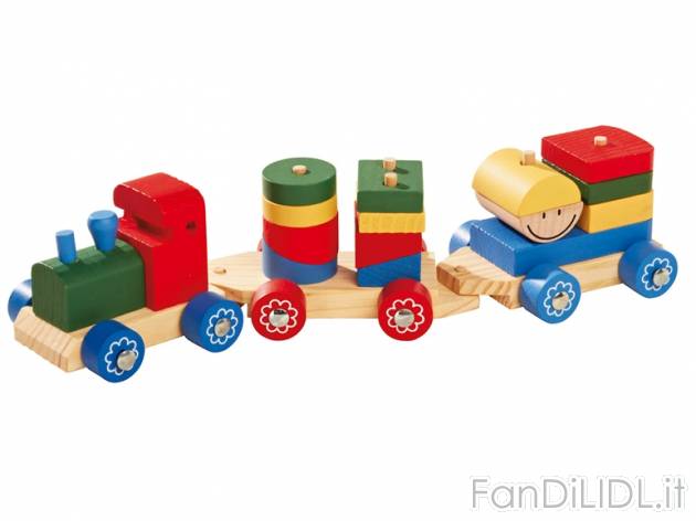 Trenino in legno per bambini , prezzo 7,99 &#8364; per Alla confezione 
- In ...