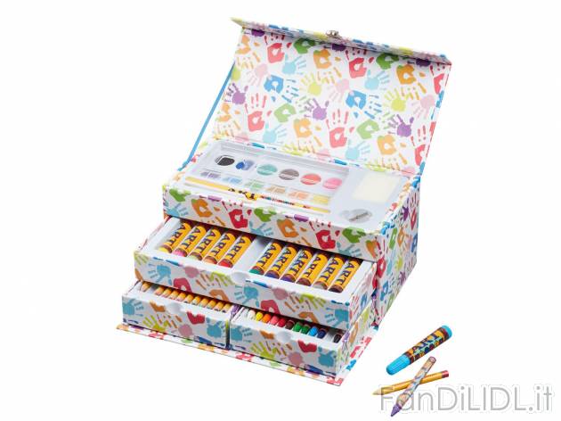 Maxi box per colorare , prezzo 12.99 &#8364; per Alla confezione 
- Acquerelli, ...