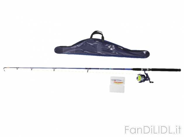 Set completo per la pesca Crivit, prezzo 24,99 &#8364; per Al set 
- Set completo ...