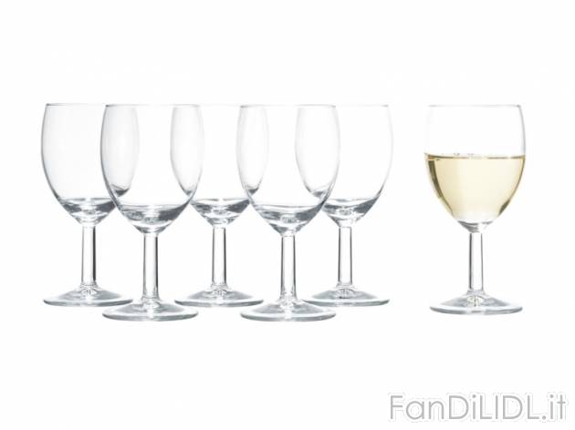 Set bicchieri da vino rosso o bianco Ernesto, prezzo 4,99 &#8364; per Al set ...