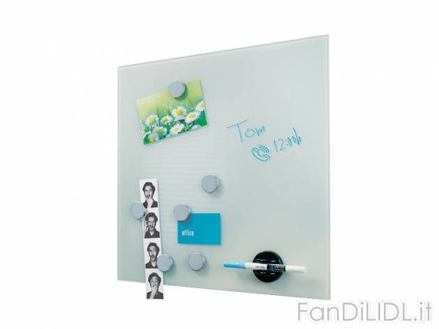 Lavagna magnetica in vetro, 40 x 40 cm United Office, prezzo 9,99 &#8364; per ...