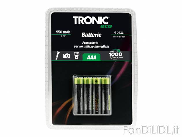 Batterie ricaricabili , prezzo 4.49 &#8364;
