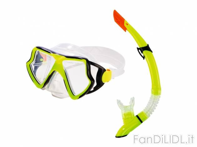 Set snorkeling per adulti , prezzo 9,99 &#8364; per Al set 
- Composto da: ...