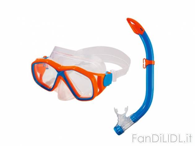 Set snorkeling per bambini , prezzo 6,99 &#8364; per Al set 
- Composto da maschera ...
