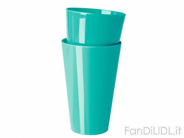 Set bicchieri in plastica Ernesto, prezzo 1,49 &#8364; per Al set 
- Lavabili ...