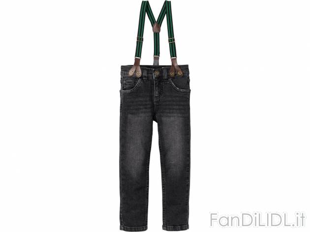 Jeans da bambino con bretelle , prezzo 8.99 &#8364;