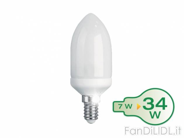 Lampadina candela a risparmio energetico Livarno Lux, prezzo 2,99 &#8364; per ...