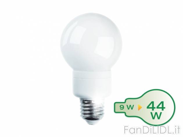 Lampadina mini-spirale/ goccia a risparmio energetico Livarno Lux, prezzo 2,99 &#8364; ...