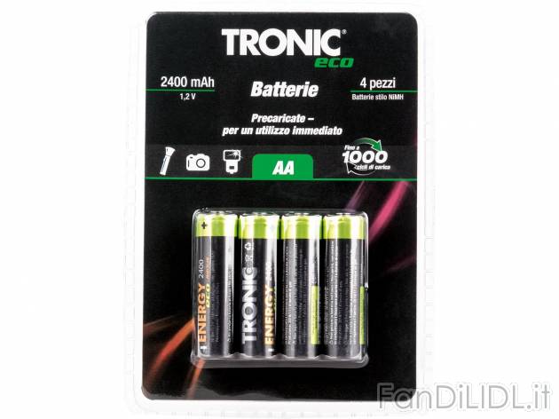 Batterie ricaricabili , prezzo 3.99 &#8364;  
-  AA, AAA o 9V